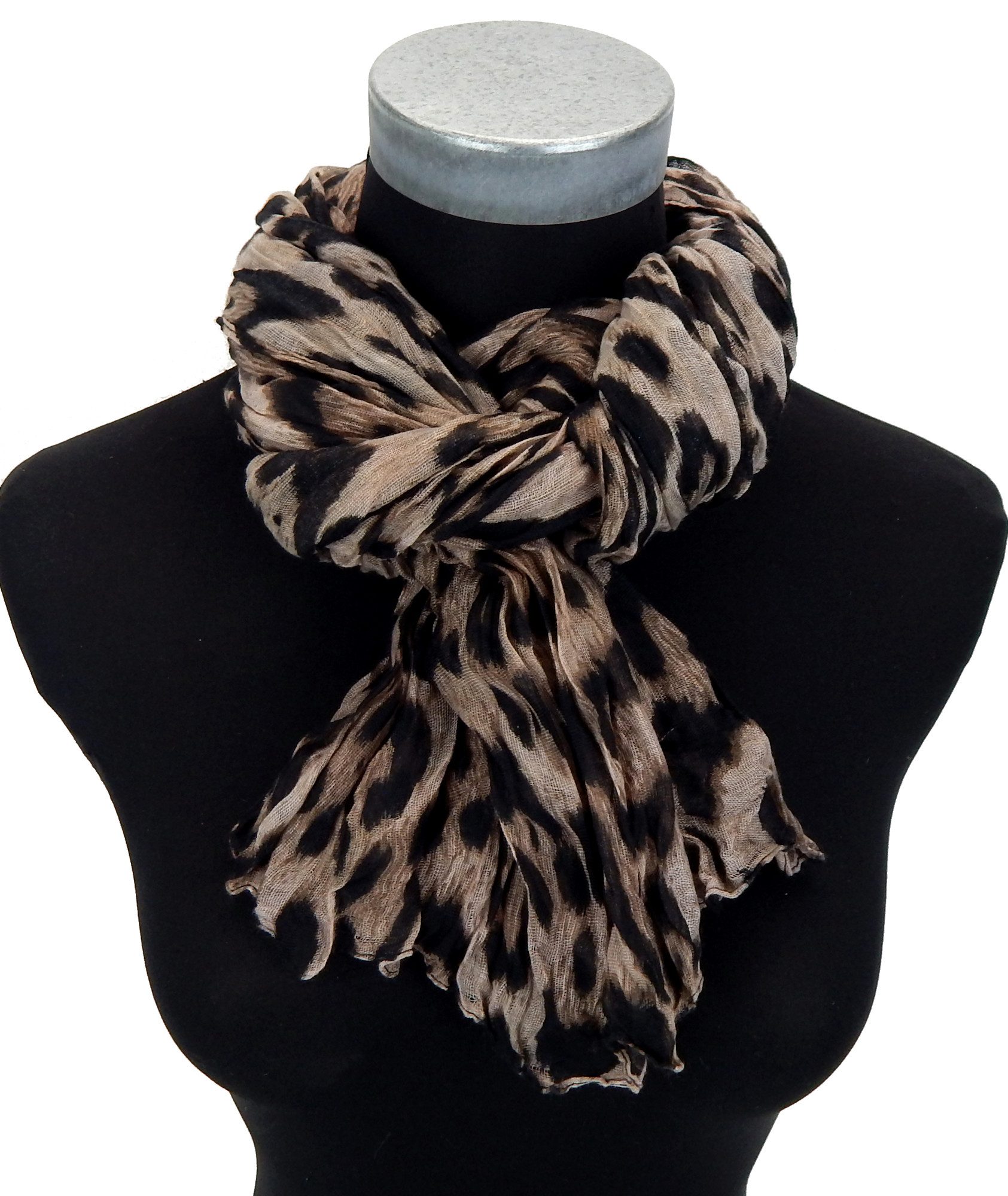 Ella Jonte Modeschal, leichter Leopardschal - Modisches Accessoire mit Animalprint - Viskose