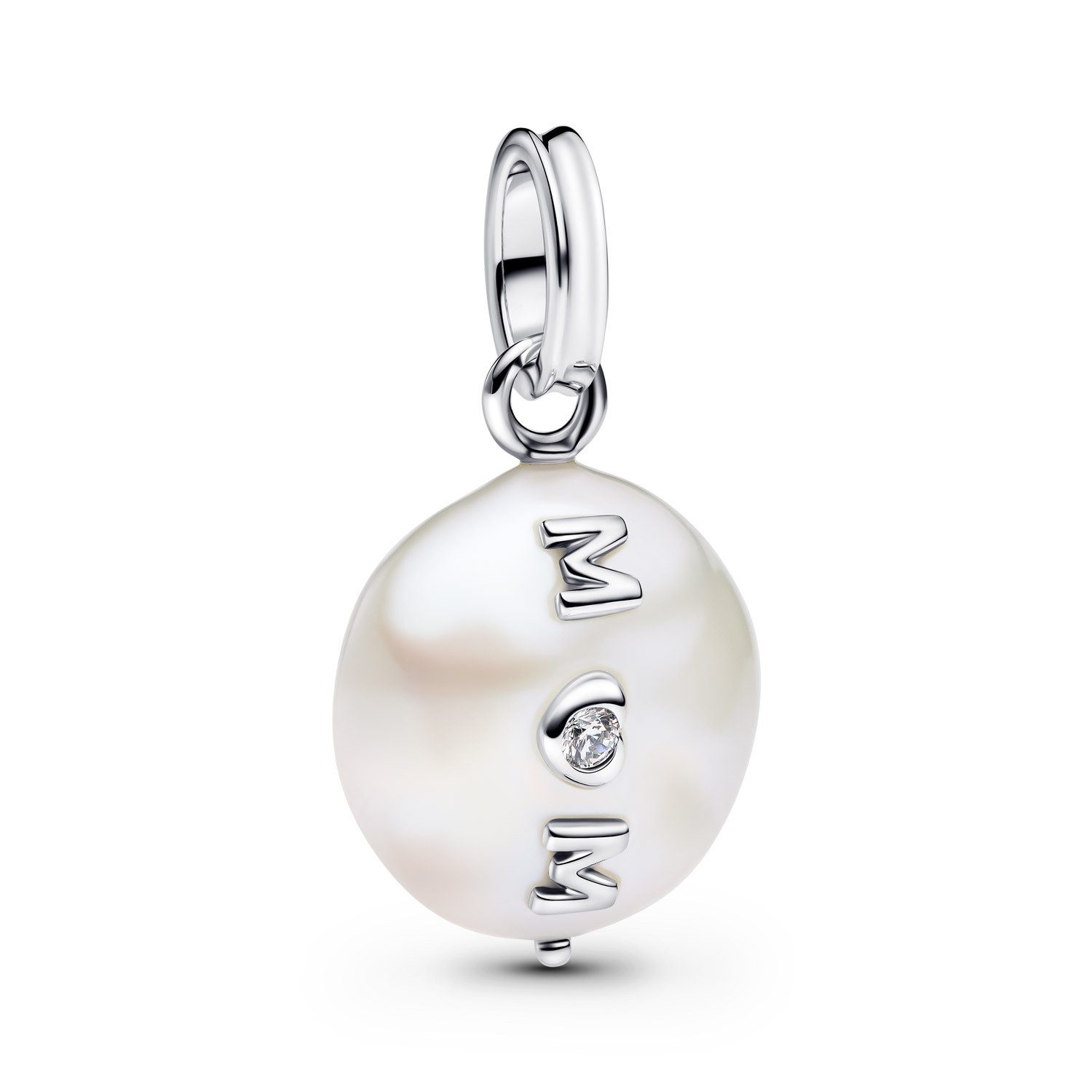 Pandora Kettenanhänger Charm-Silber Mum mit Barockperle günstig online kaufen