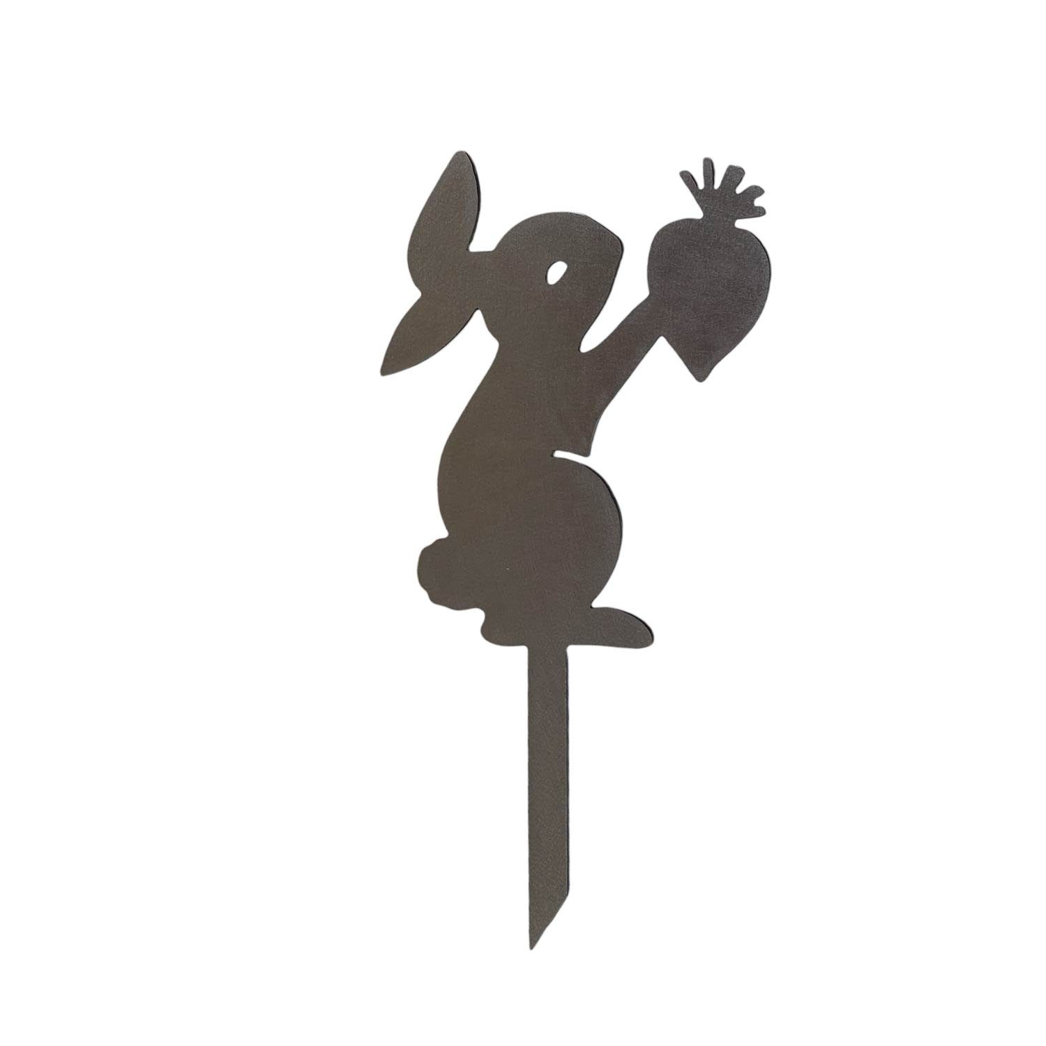 Creativ Metall Osterhase (1 St), Gartenstecker Metall rostend 120x247mm