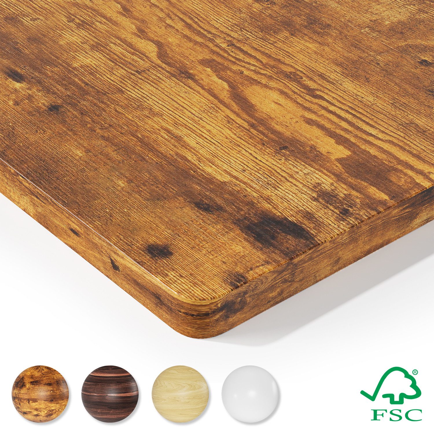 HOMALL Tischplatte 25mm verstärkte einteilige Vollplatte Umweltfreundlich und langlebig