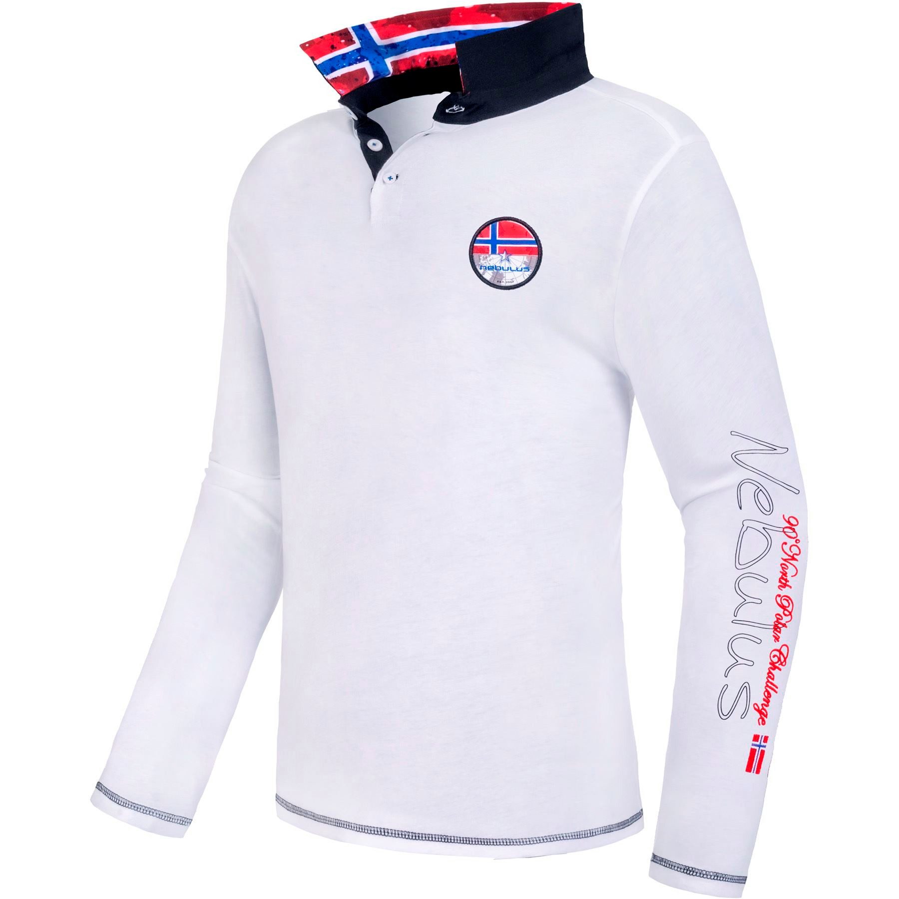 Nebulus Poloshirt SECOND, P6893 - Herren, weiß, L