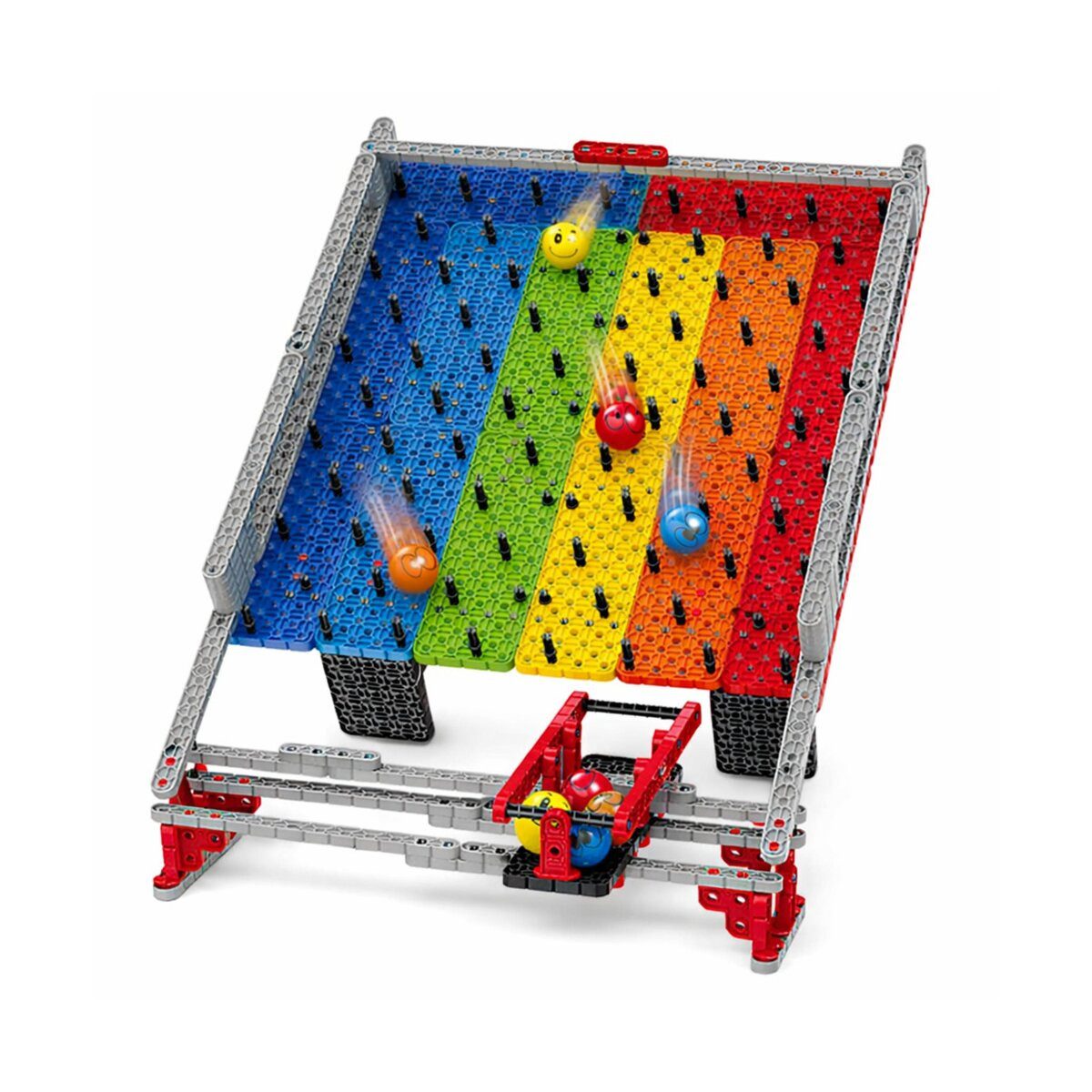 Wisam Regenbogen Kugelbahn Bausteine 477 Teile Rutsche Set Spielbausteine