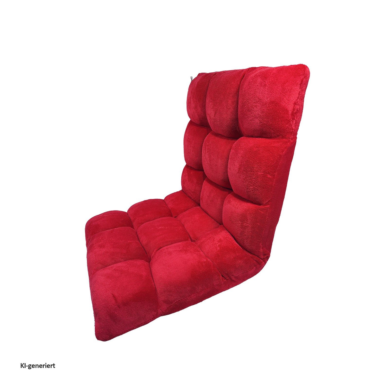 HTI-Living Relaxsessel Bodensessel Rot klappbar mit Rückenlehne verstellbar (1 Stück, 1-St) – Bild 4 von 5