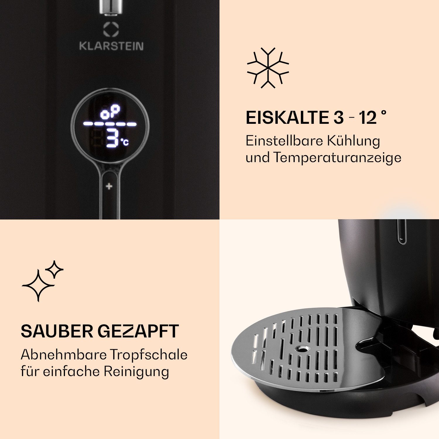 Klarstein Bierzapfanlage Passau Beer Dispenser