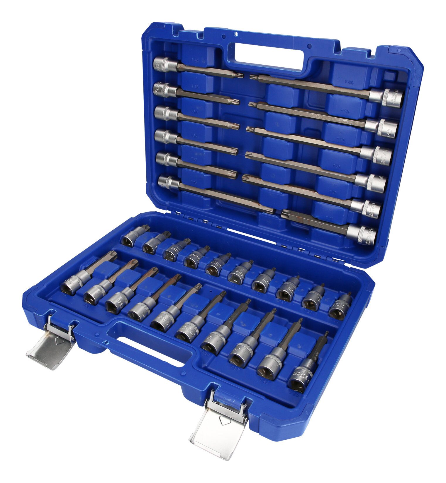 Brilliant Tools Steckschlüssel (32 St), 1/2" Satz, 32-teilig, Torx-Profil