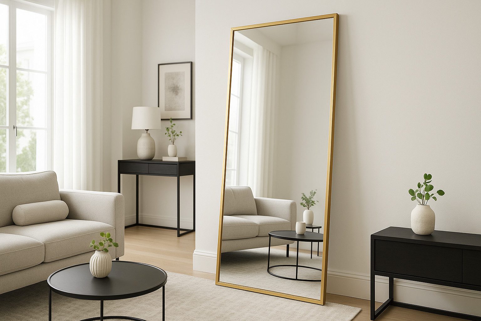 BOURGH Ganzkörperspiegel AVILA großer Standspiegel 193x66cm - Spiegel / Gan günstig online kaufen