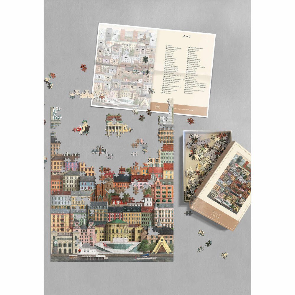 1000 x Oslo cm, 70 50 Puzzleteile Schwartz Martin Puzzle