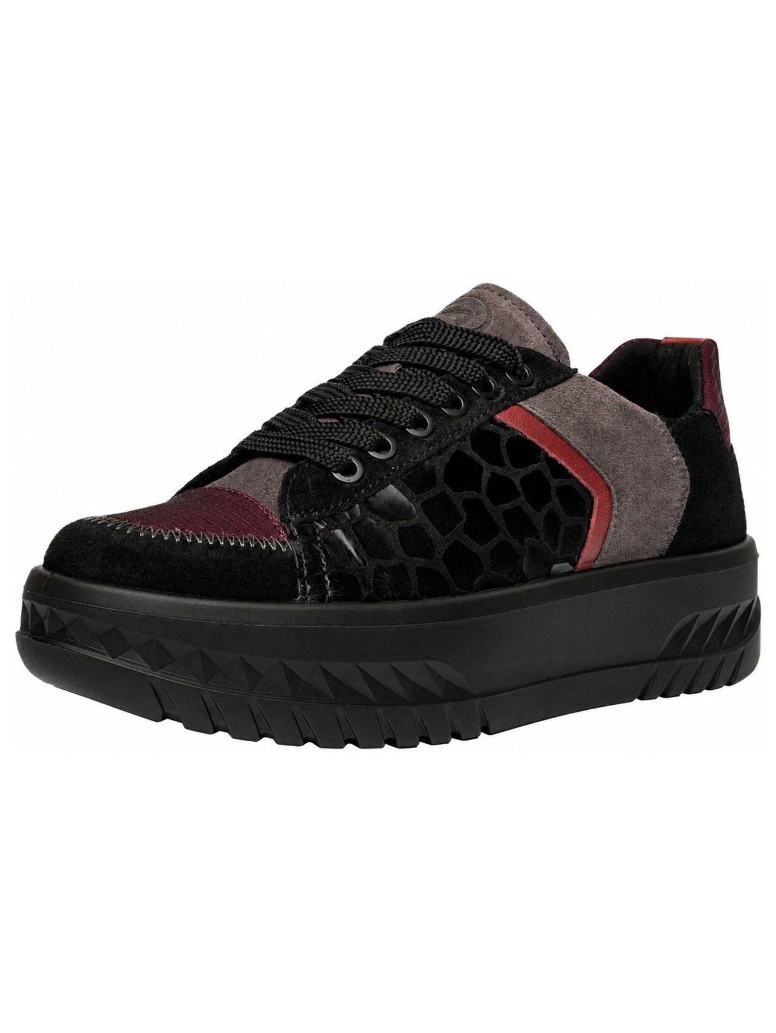 Ara Sneaker Veloursleder . Plateausneaker
