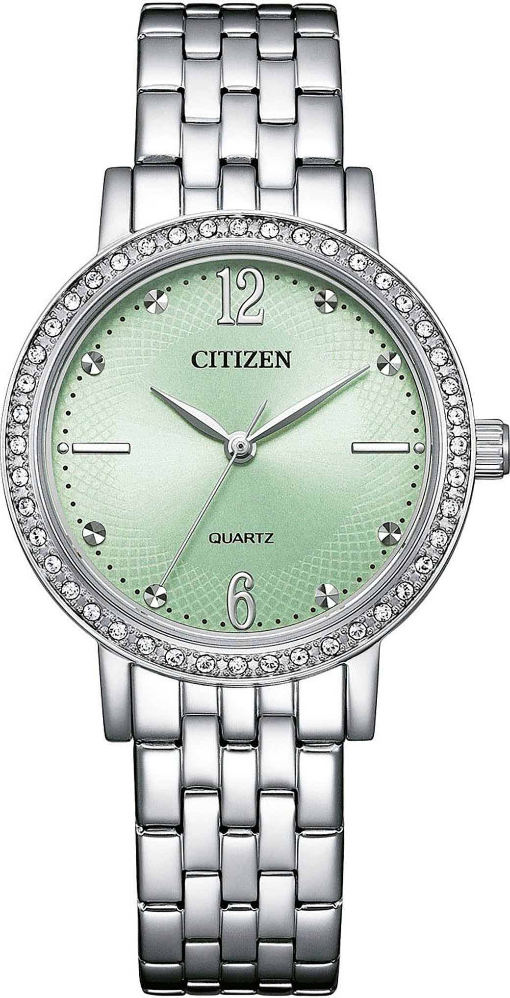 Citizen Quarzuhr EL3100-55X, Armbanduhr, Damenuhr, Edelstahlarmband, günstig online kaufen