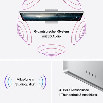 Apple Studio Display LCD-Monitor (68,3 cm/27 ", 5120 x 2880 px, 60 Hz, LED, Standardglas, VESA Mount Halterung (ohne Standfuß)