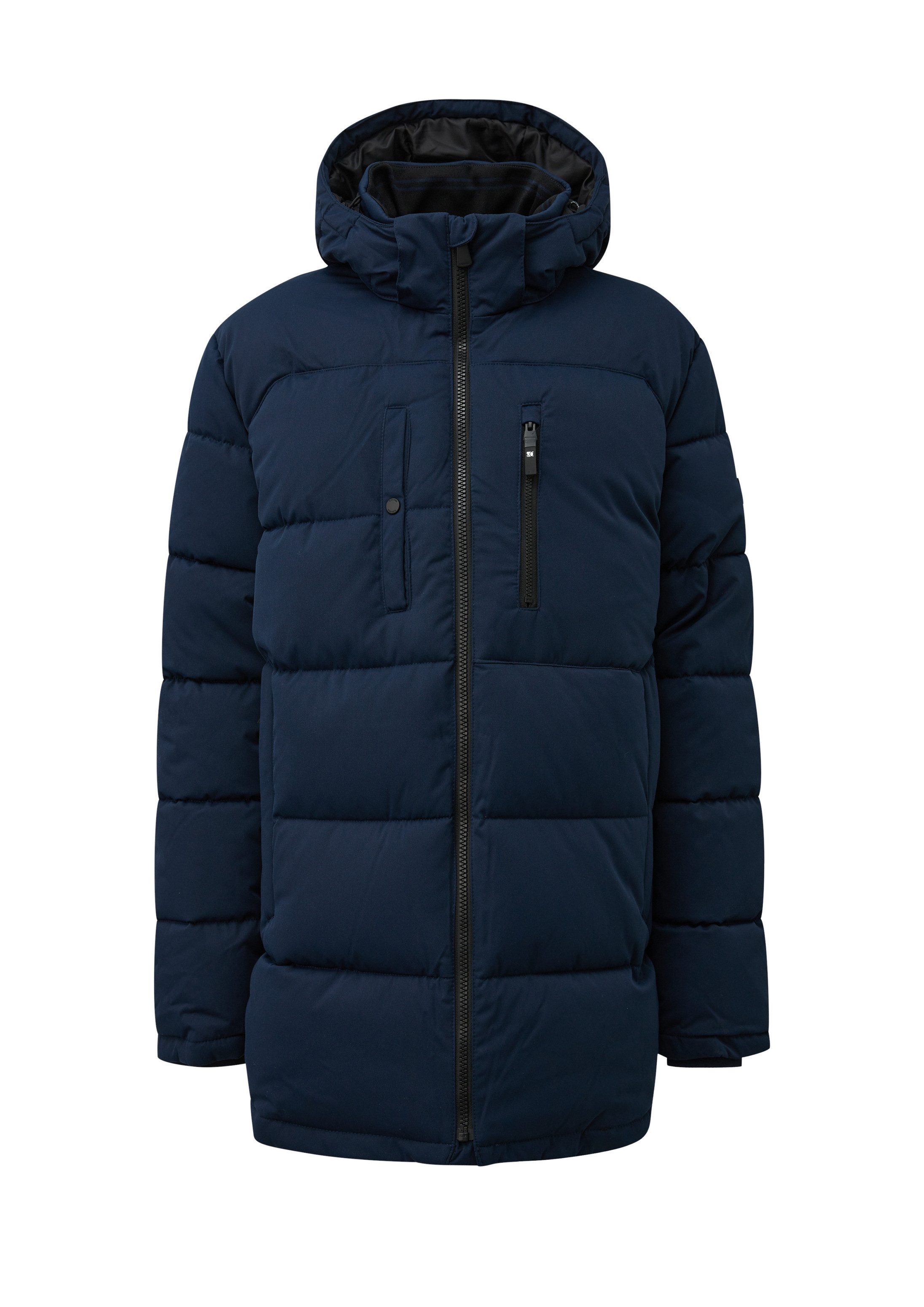 s.Oliver Winterjacke Outdoor-Jacke Wärmende Pufferjacke mit abnehmbarer Kapuze