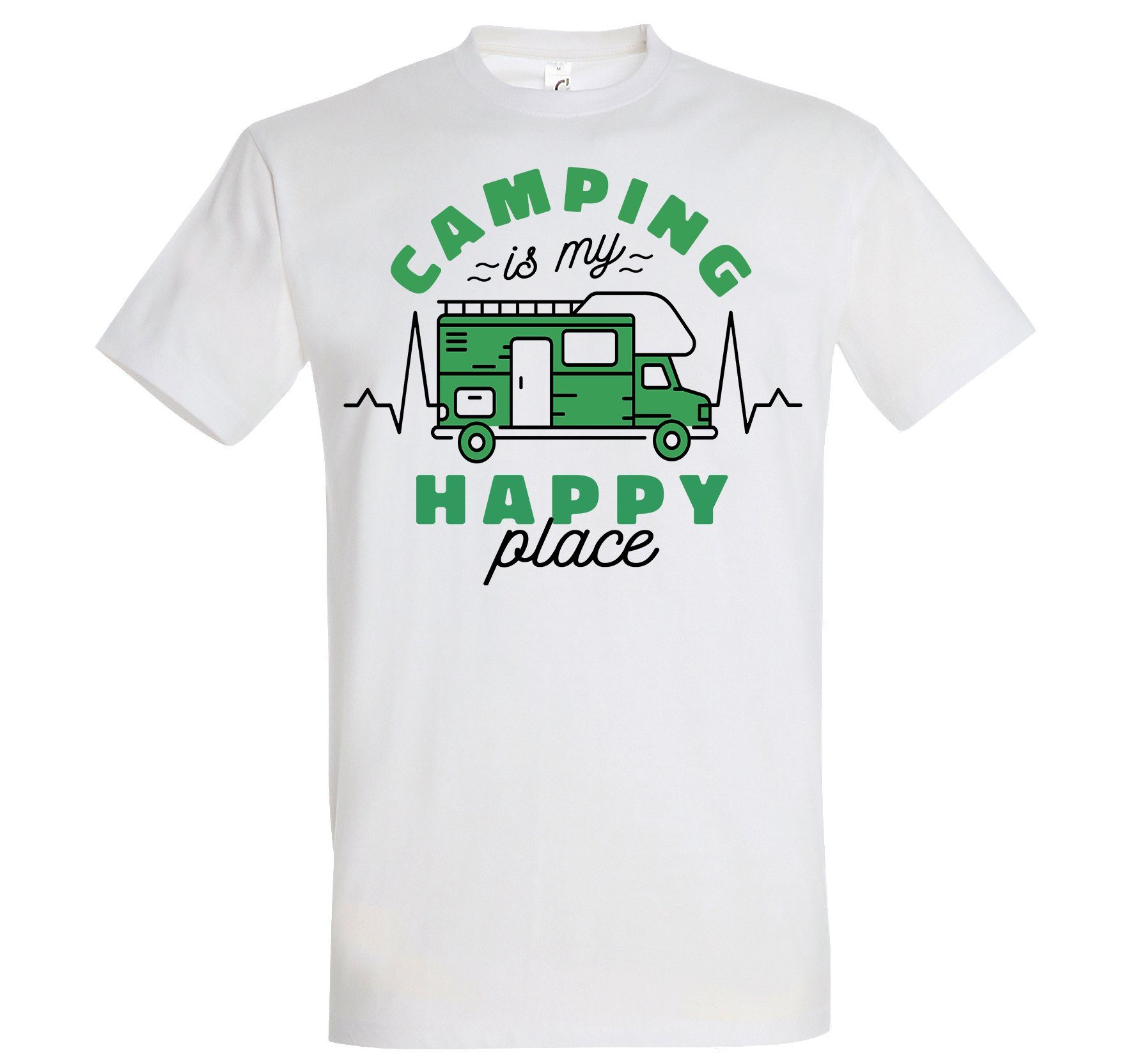 Youth Designz T-Shirt Camping is my Happy Place mit trendigem Motiv