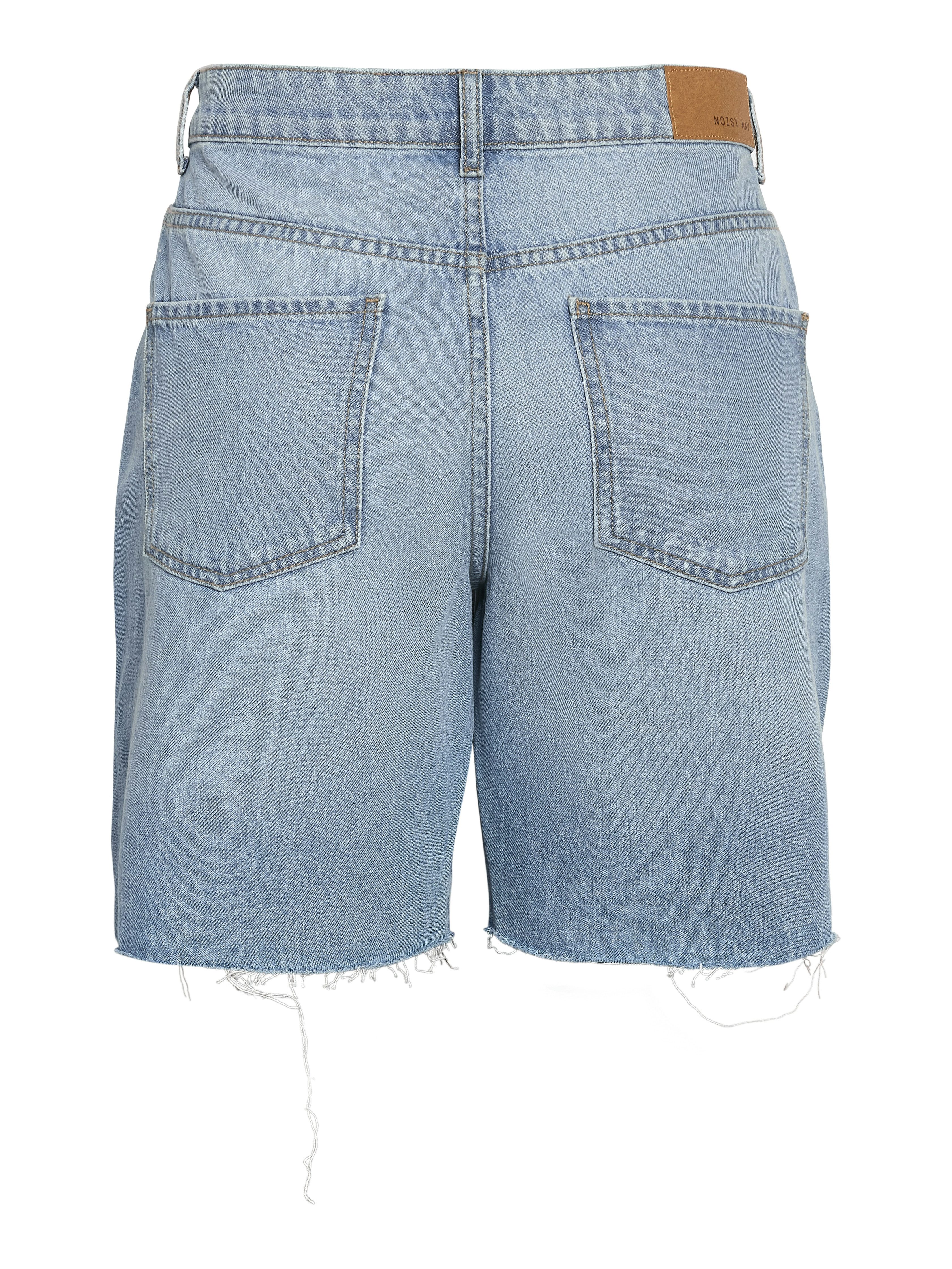 Noisy may Jeansshorts NMHOLLA NW LOOSE SHORT AZ425LB NOOS modisch offene Säume