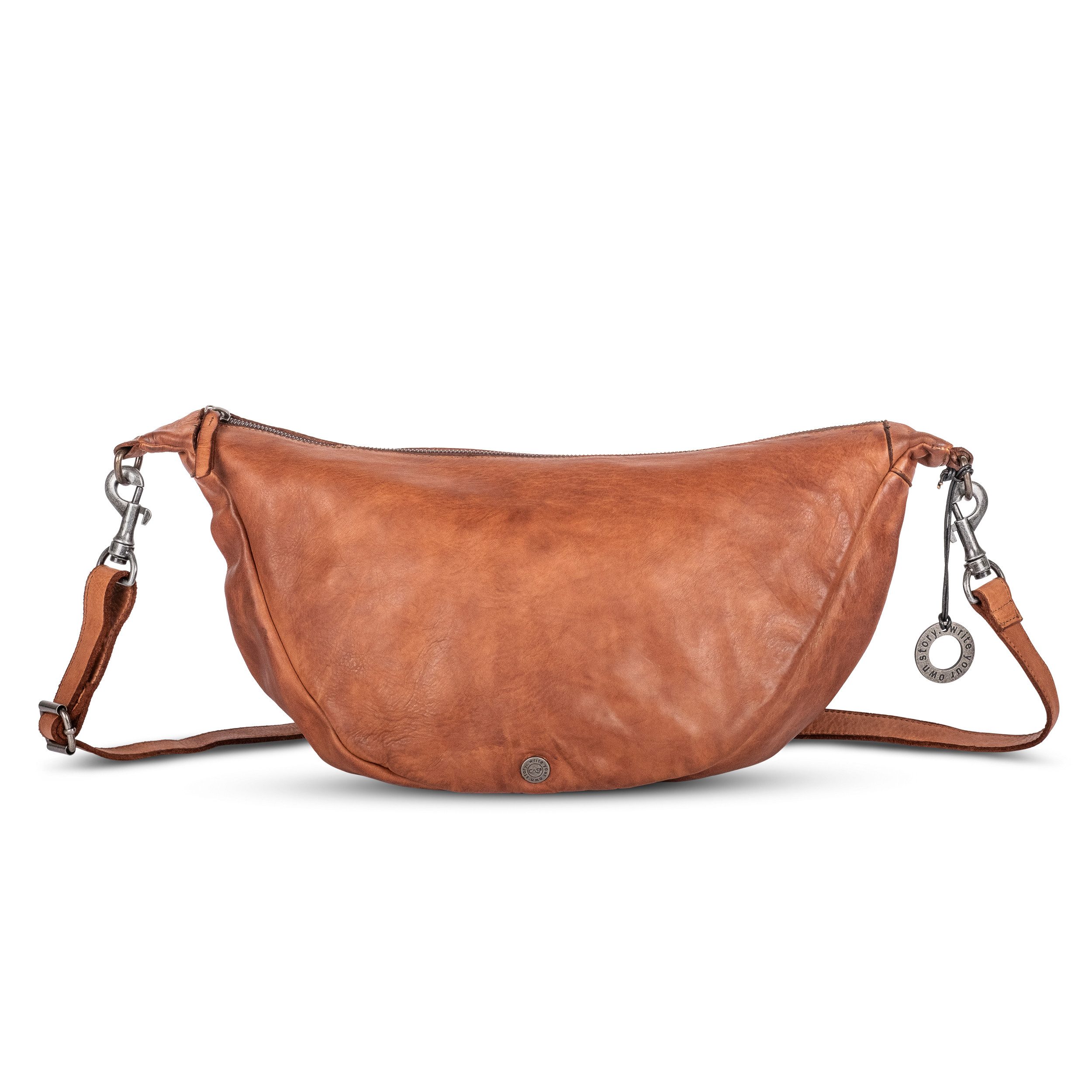 Cas8 Umhängetasche in halbmondform - Moonbag für Damen aus premium Leder günstig online kaufen