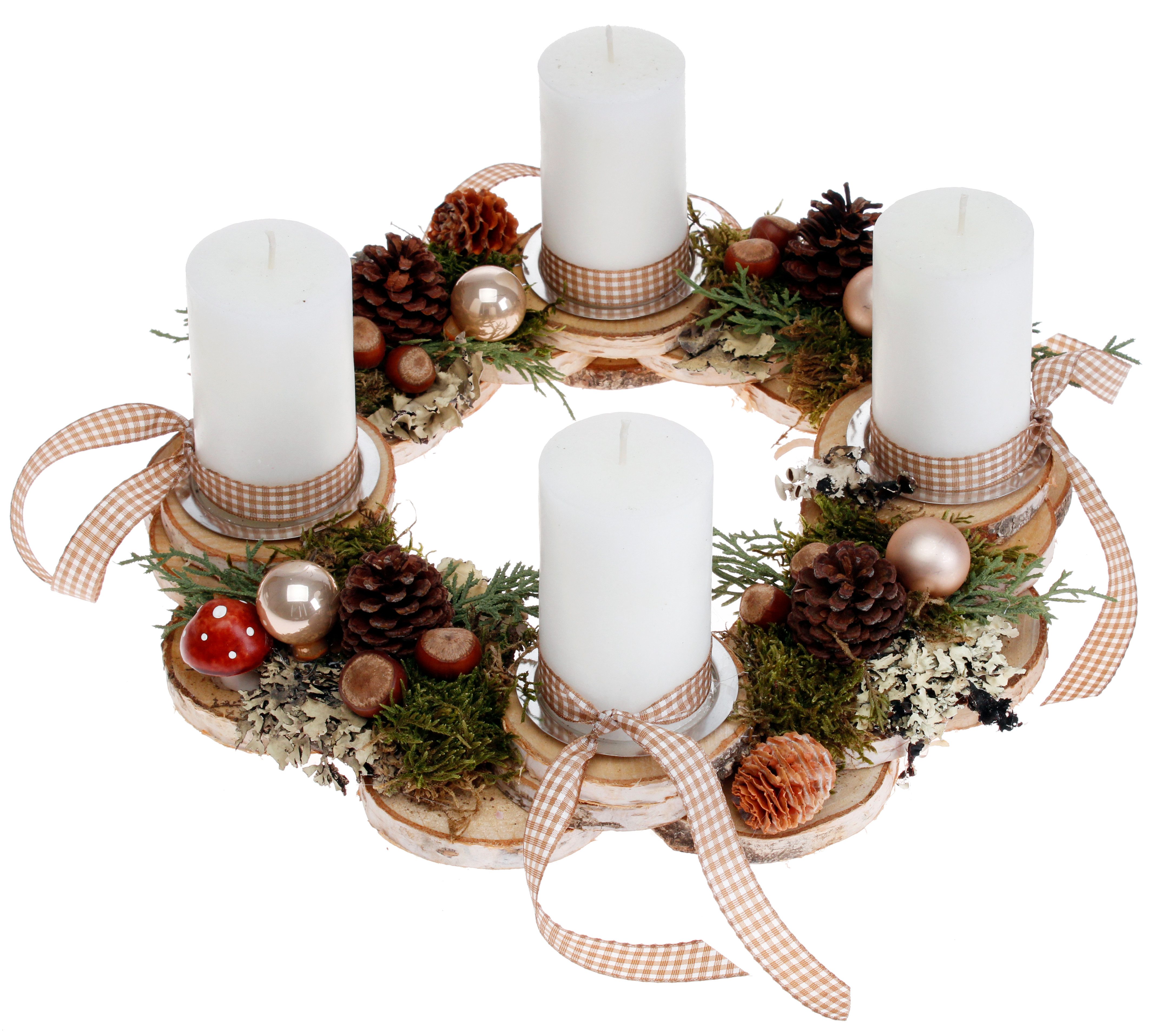 CreaFlor Home Dekokranz Natur, Durchmesser 30 cm
