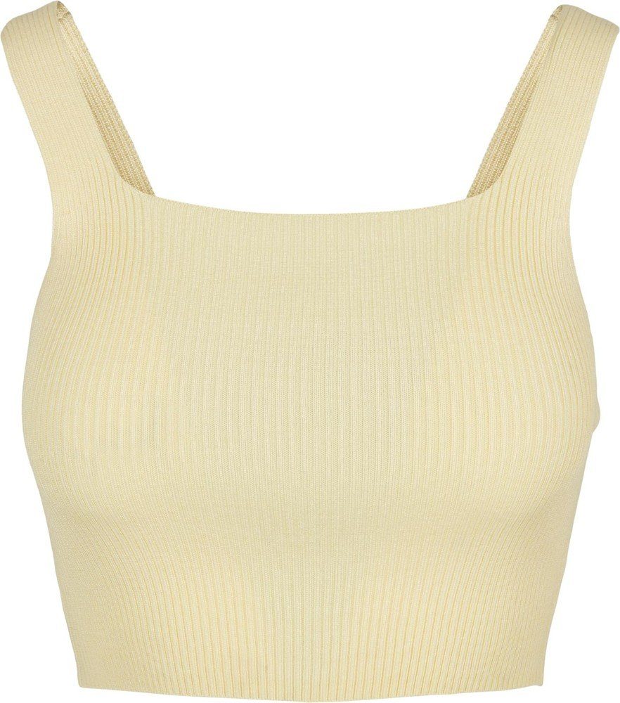 URBAN CLASSICS Muskelshirt "Urban Classics Damen Ladies Cropped Knit Top", günstig online kaufen