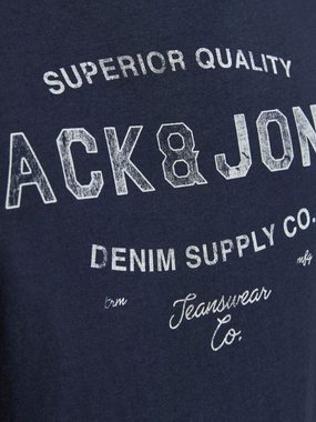 Jack & Jones T-Shirt Rundhals T-Shirt JJEJEANS Modern Art Jersey Shirt (1-tlg) 3617 in Navy