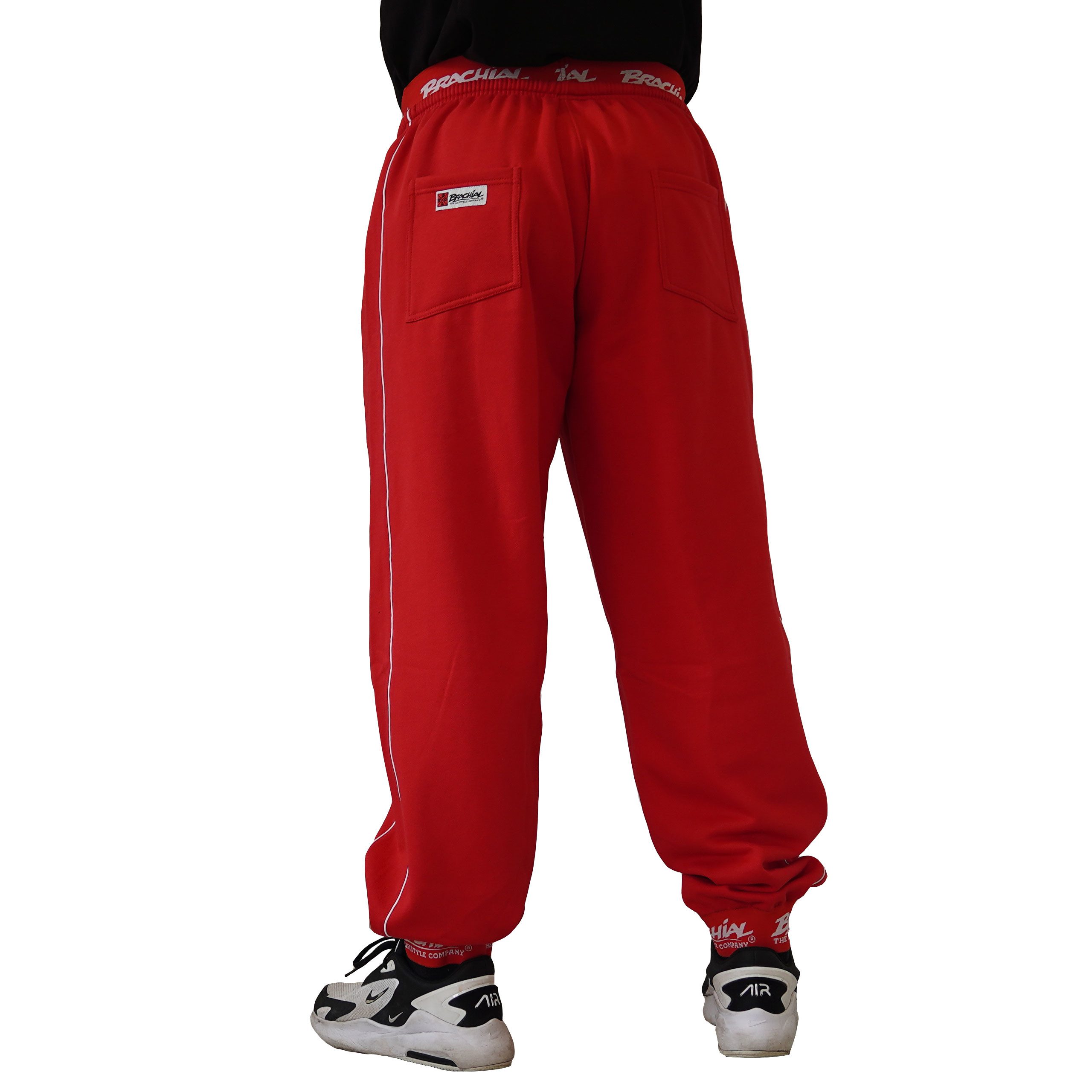 BRACHIAL THE LIFESTYLE COMPANY Sporthose Brachial Sporthose "Spacy" rot/weiß