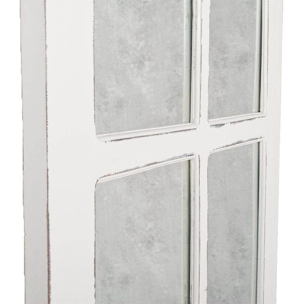 Spiegel WINDOW ca. 180x80cm LebensWohnArt Antik-Weiß Wandspiegel