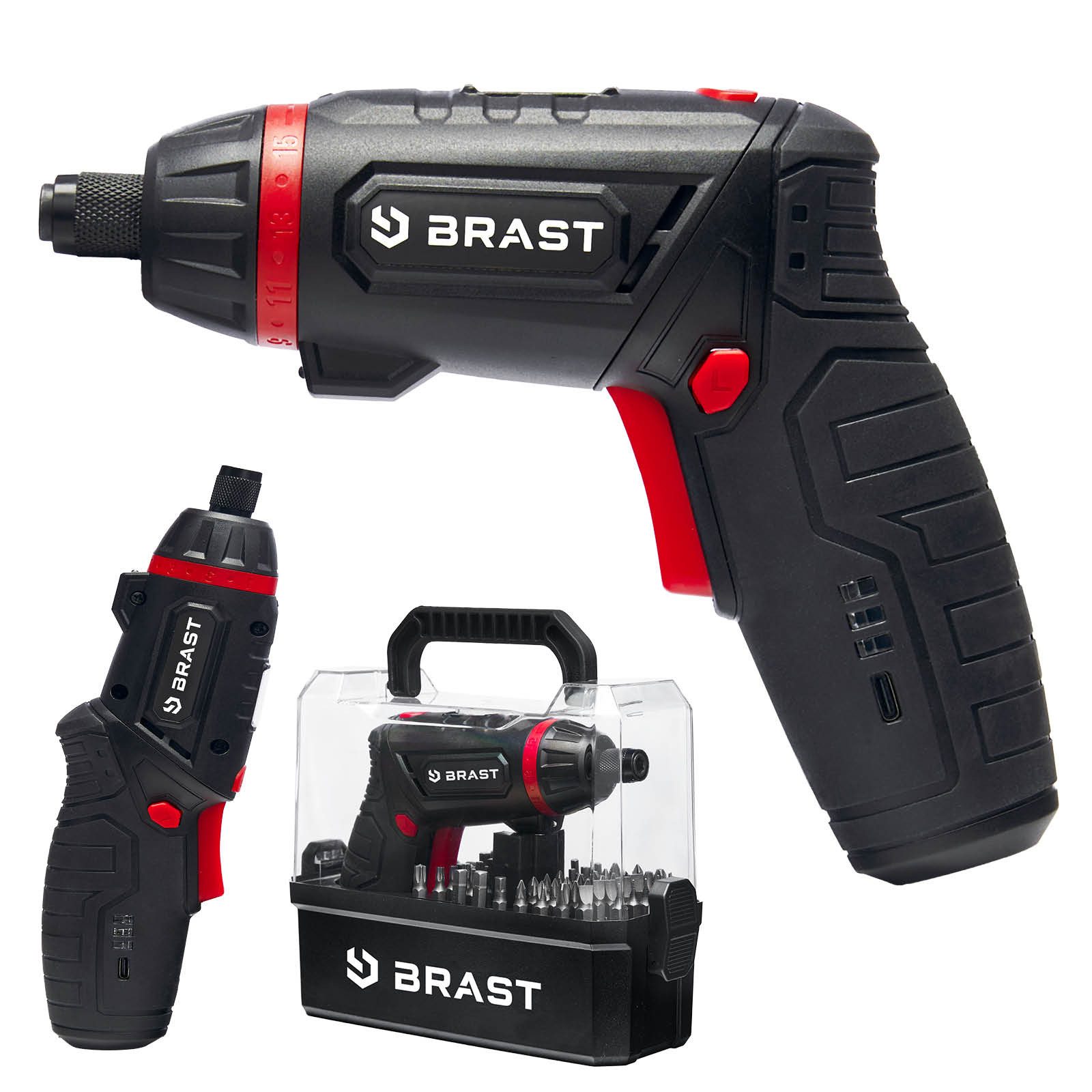 BRAST Akku-Bohrschrauber 4,0V / 2Ah Li-Ion-Akku, 54 Chrom-Vanadium-Bits, sc günstig online kaufen