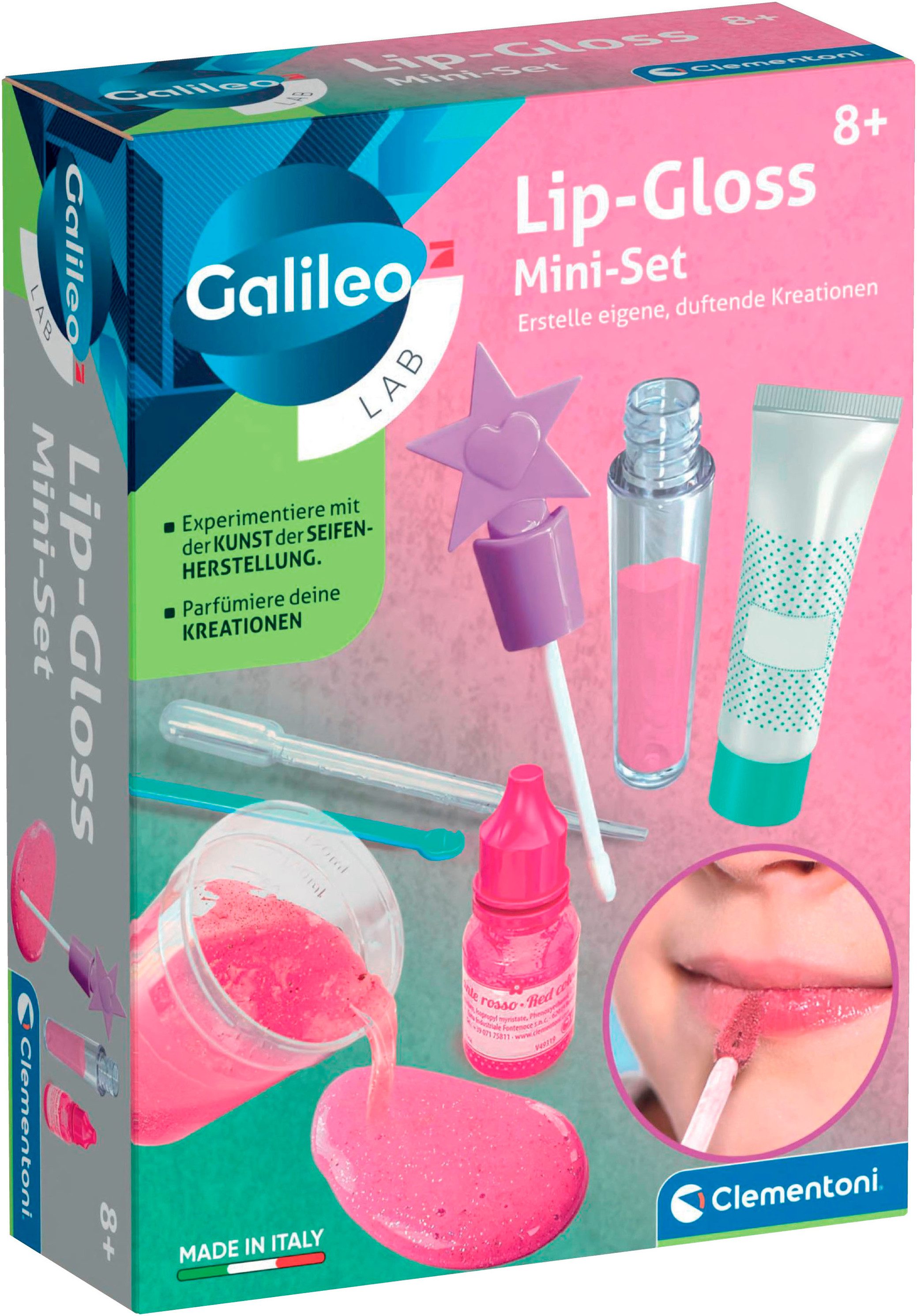 Clementoni® Experimentierkasten Galileo Lab, Lip-Gloss Mini-Set