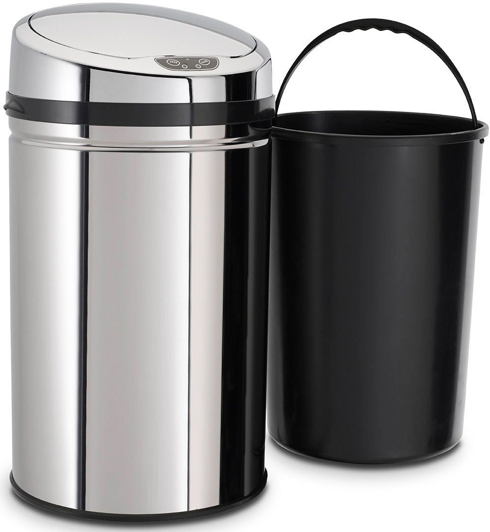 ECHTWERK Mülleimer INOX, Infrarot-Sensor, Korpus aus Edelstahl, Fassungsvermögen 30 Liter