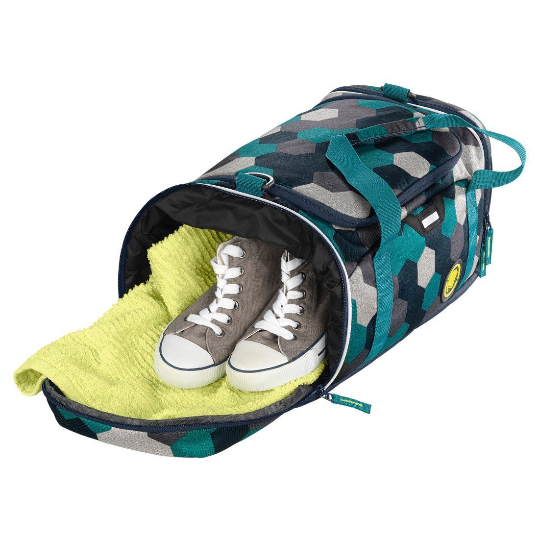 coocazoo Sporttasche Coocazoo Sporttasche "SporterPorter", Blue Geometric Melange