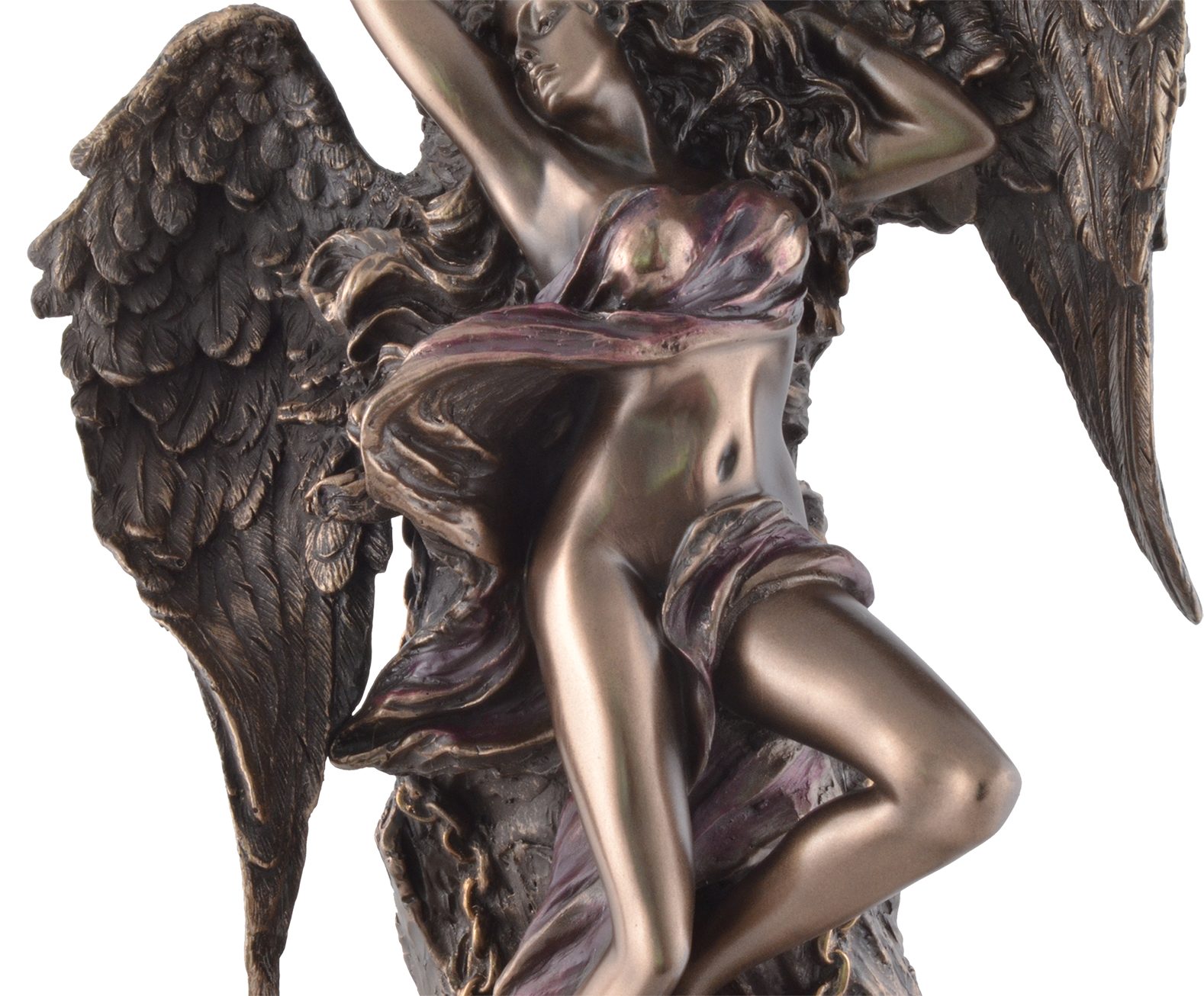 Vogler Angel- gekettet, Felsen Engel 18x13x27 Chained Gmbh cm direct Dekofigur an Kunststein, Größe: ca. LxBxH
