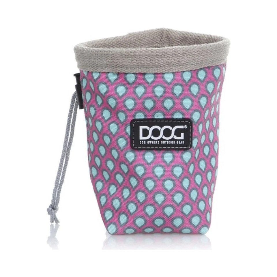DOOG Leckerlibeutel Treat Pouch - Snacktasche/Leckerlitasche pink/tear drop