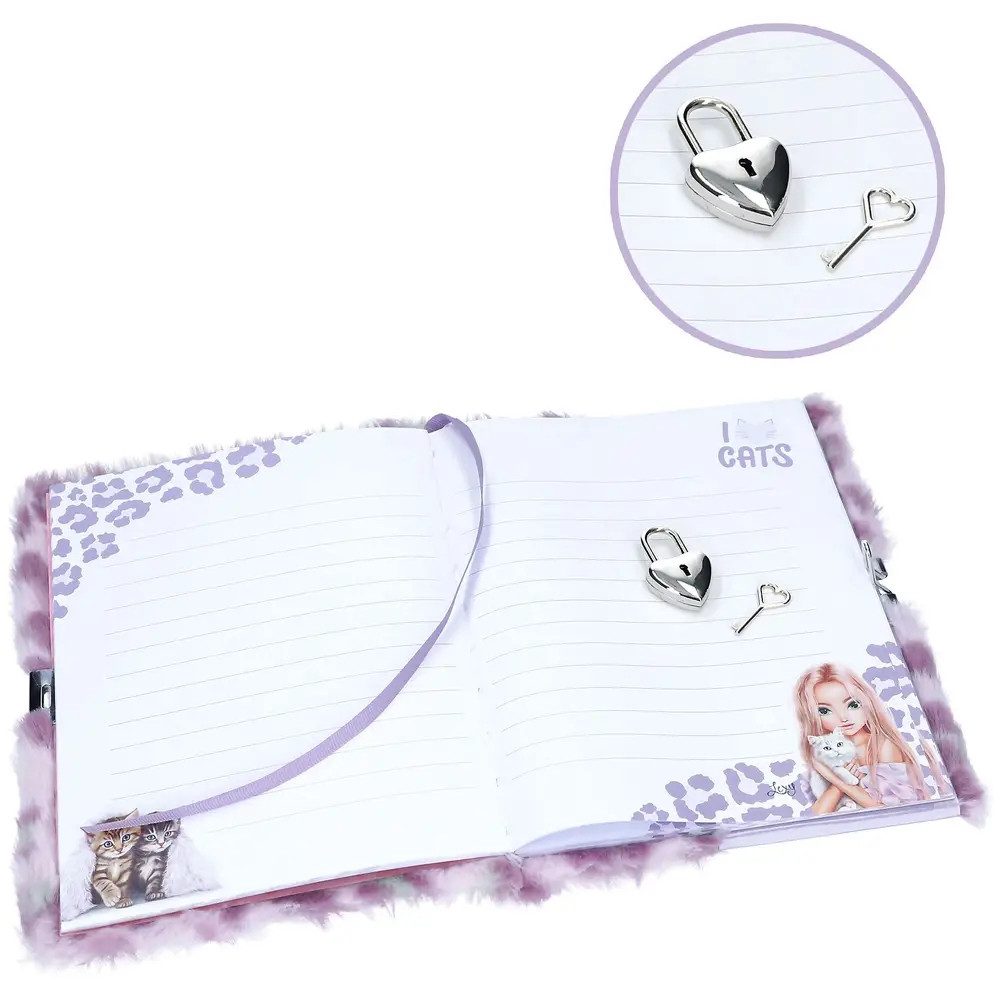 Depesche Poesiealbum TOPModel COSY CAT Tagebuch mit Schloss Flieder