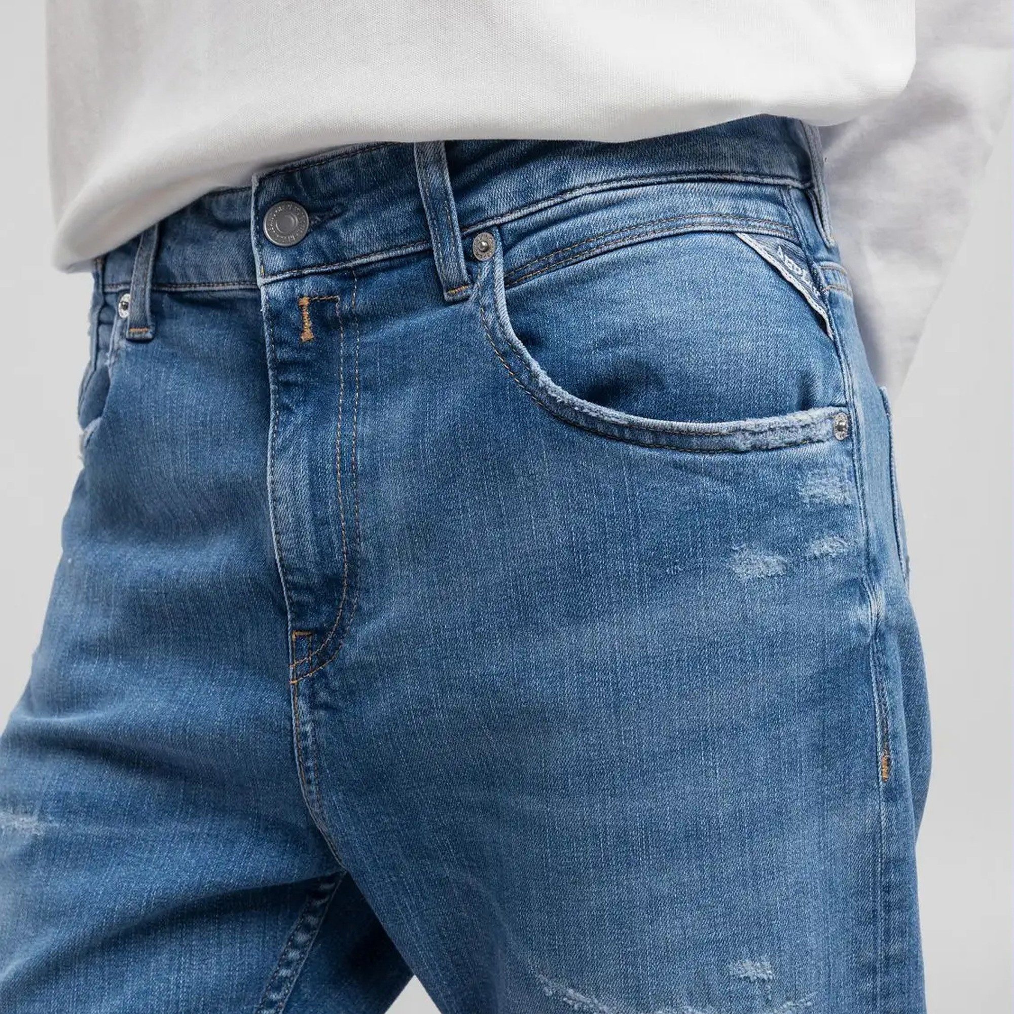Replay 7/8-Caprijeans Marty Boy-Fit Jeans, blau günstig online kaufen