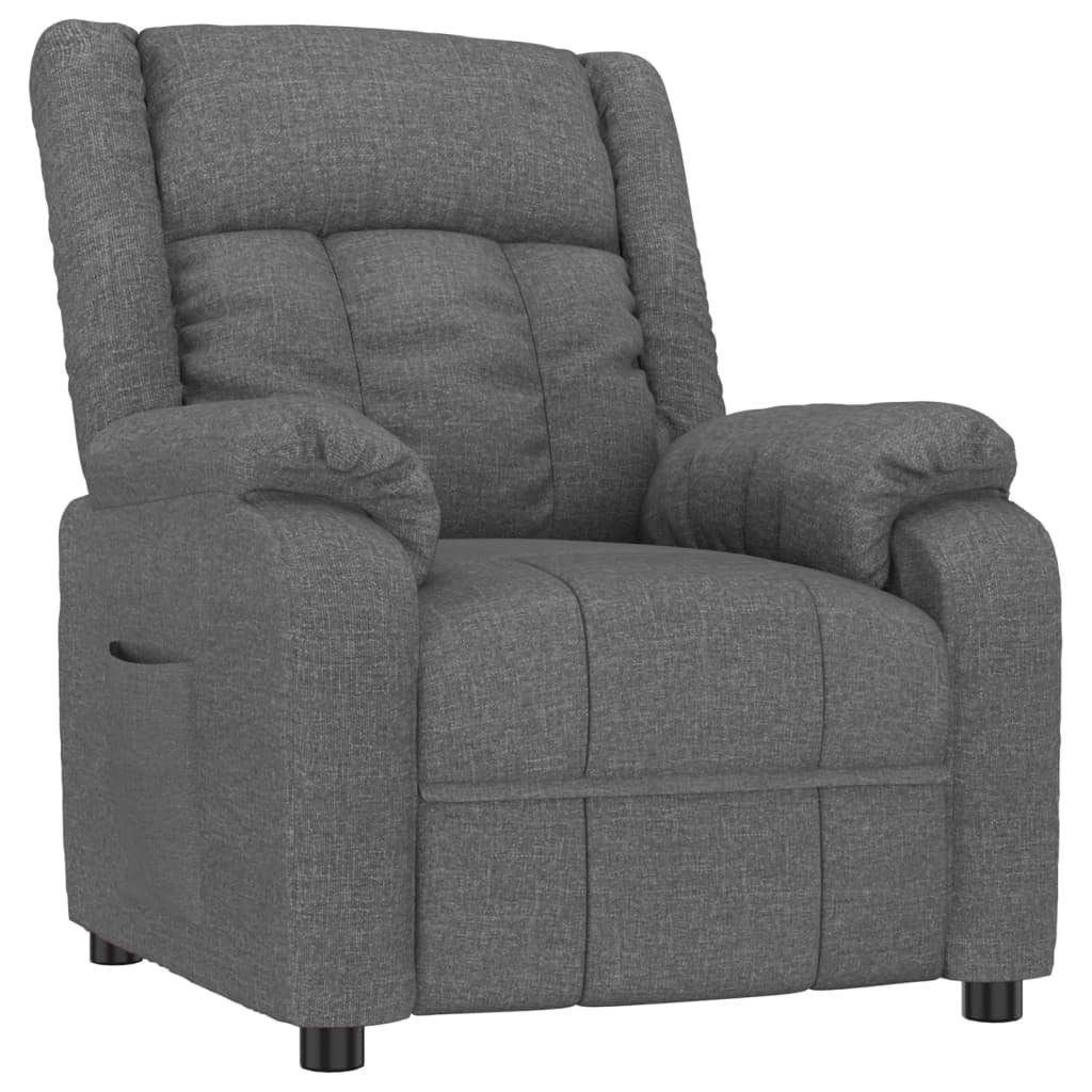 vidaXL Sessel Relaxsessel Dunkelgrau Stoff (1-St) günstig online kaufen