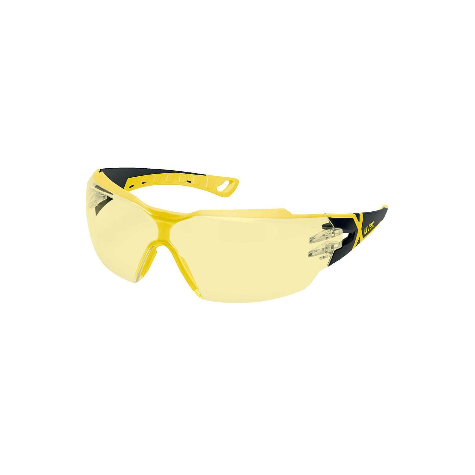 Uvex Arbeitsschutzbrille uvex Bügelbrille pheos cx2 gelb/schwarz