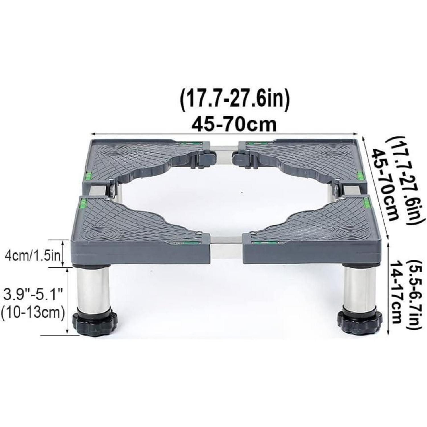LuxusKollektion Waschmaschinenuntergestell Waschmaschinen Sockel verstellbar 45-70cm