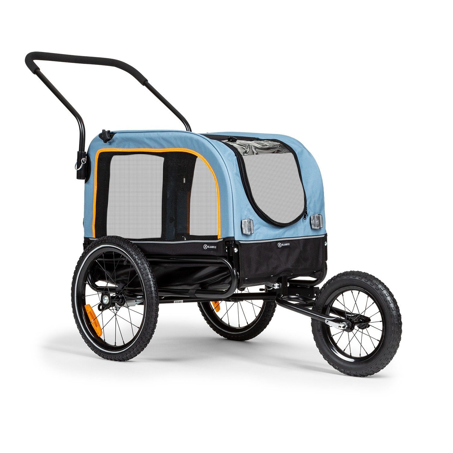 KLARFIT Fahrradkinderanhänger Corgi 2-in-1 Hundeanhänger & Hundebuggy