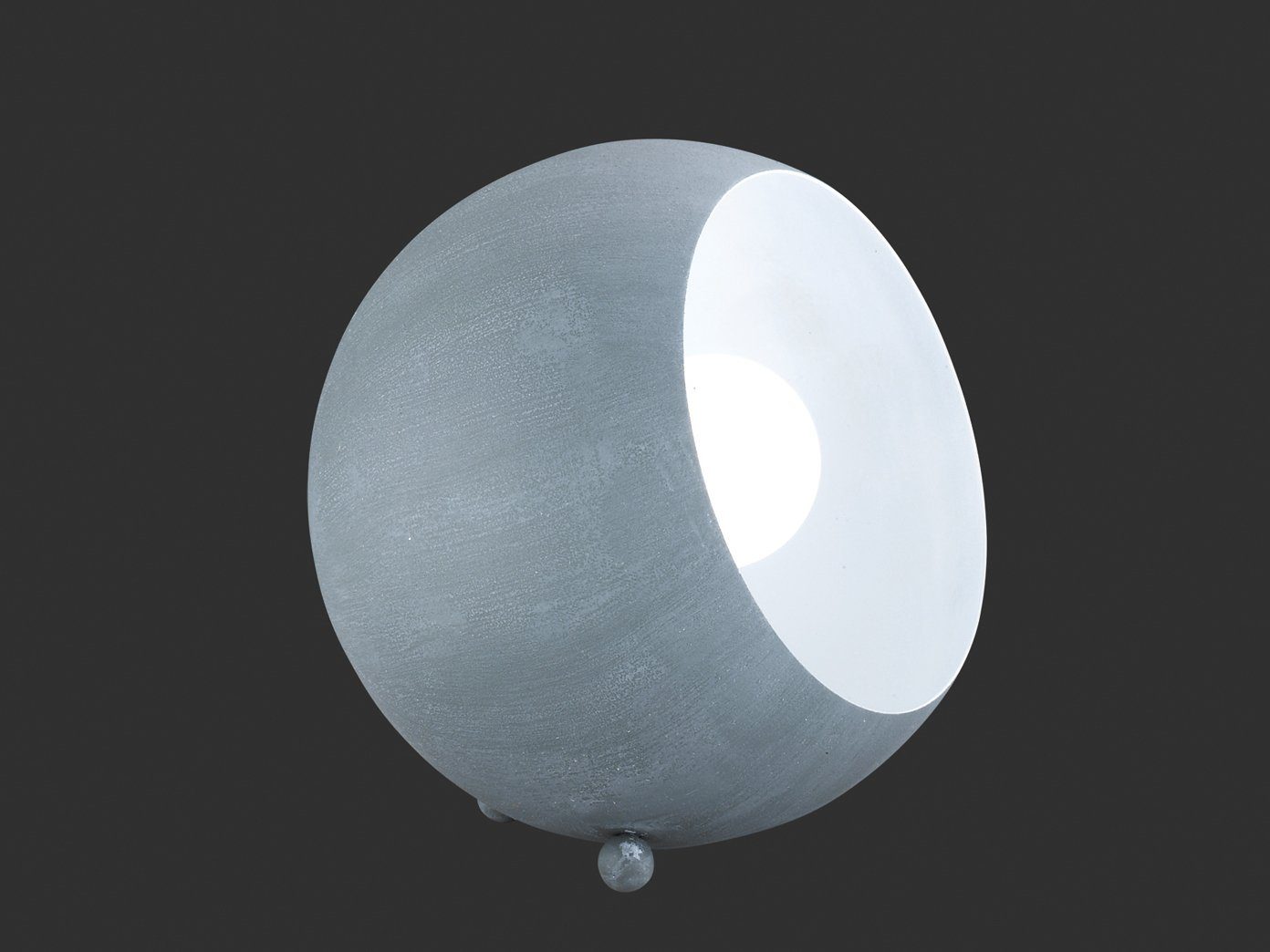 Design Tisch Leuchte Glas Kugel Höhen verstellbar Lese Lampe Strahler schwarz 