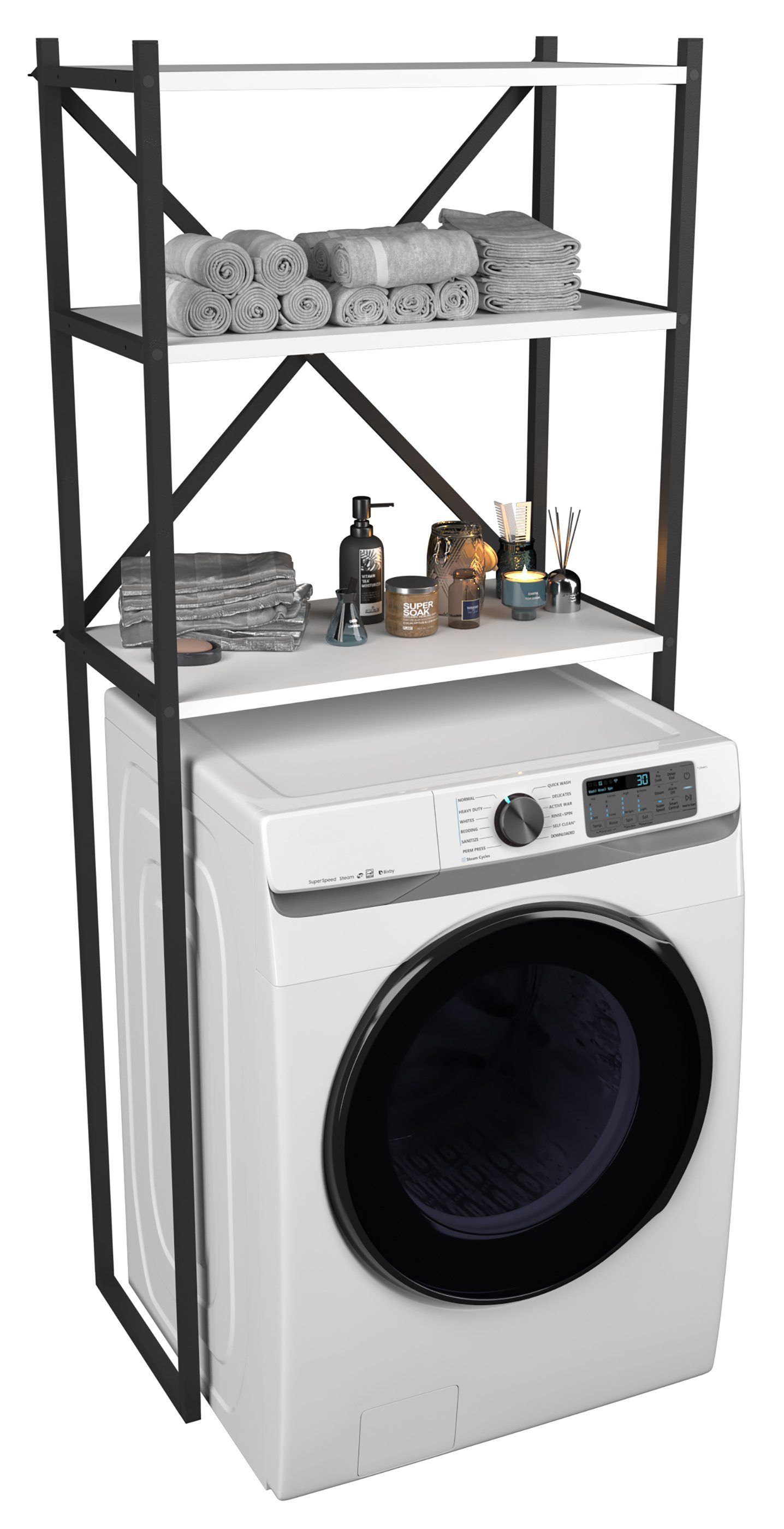 VCM Waschmaschinenumbauschrank Waschmaschine Toilette Überbau Schrank Insas günstig online kaufen