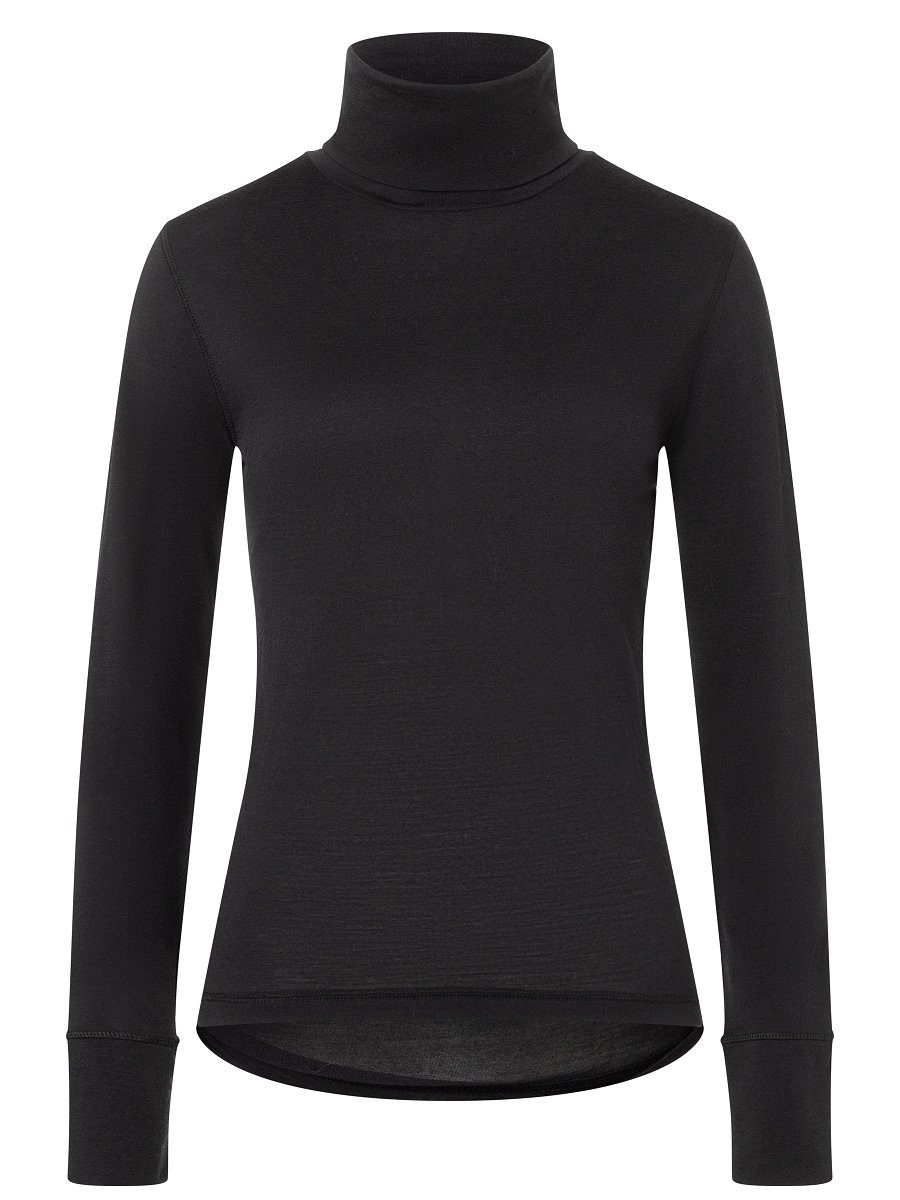 SUPER.NATURAL Funktionsshirt Merino Longsleeve W SKIING ROLL NECK funktioneller Merino-Materialmix