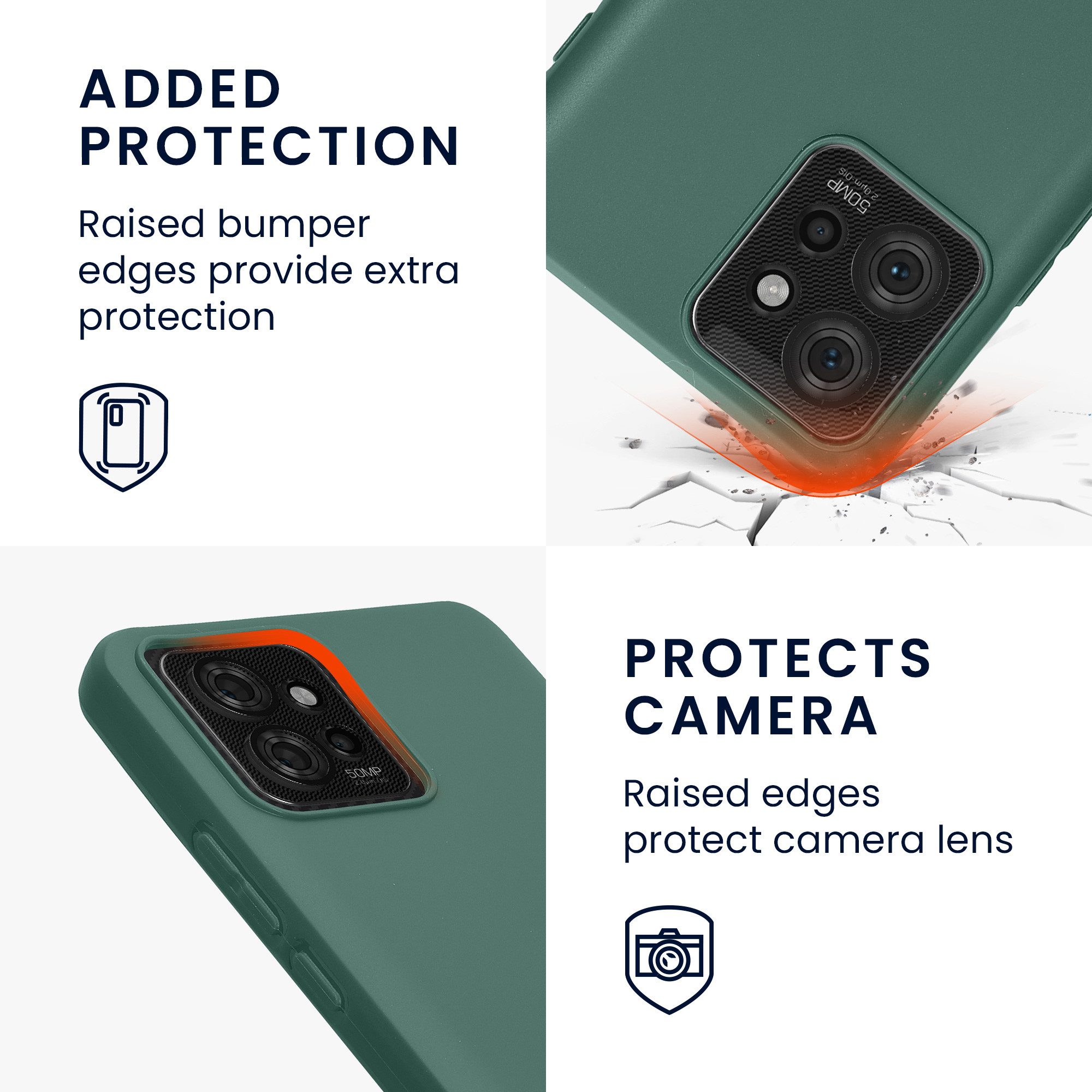 kwmobile Handyhülle Hülle für Motorola ThinkPhone, Hülle Silikon - Soft Handyhülle - Handy Case Cover