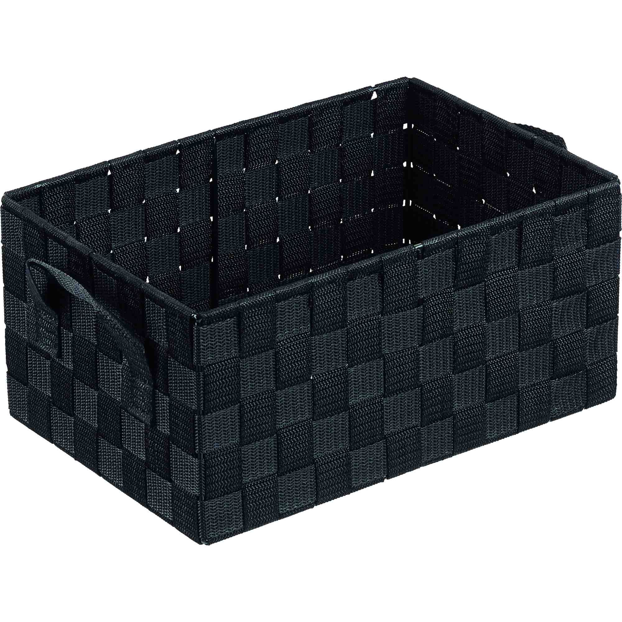B&S Regalkorb Regalkorb Geflecht schwarz cm rechteckig Ordnungsbox 32 x 22
