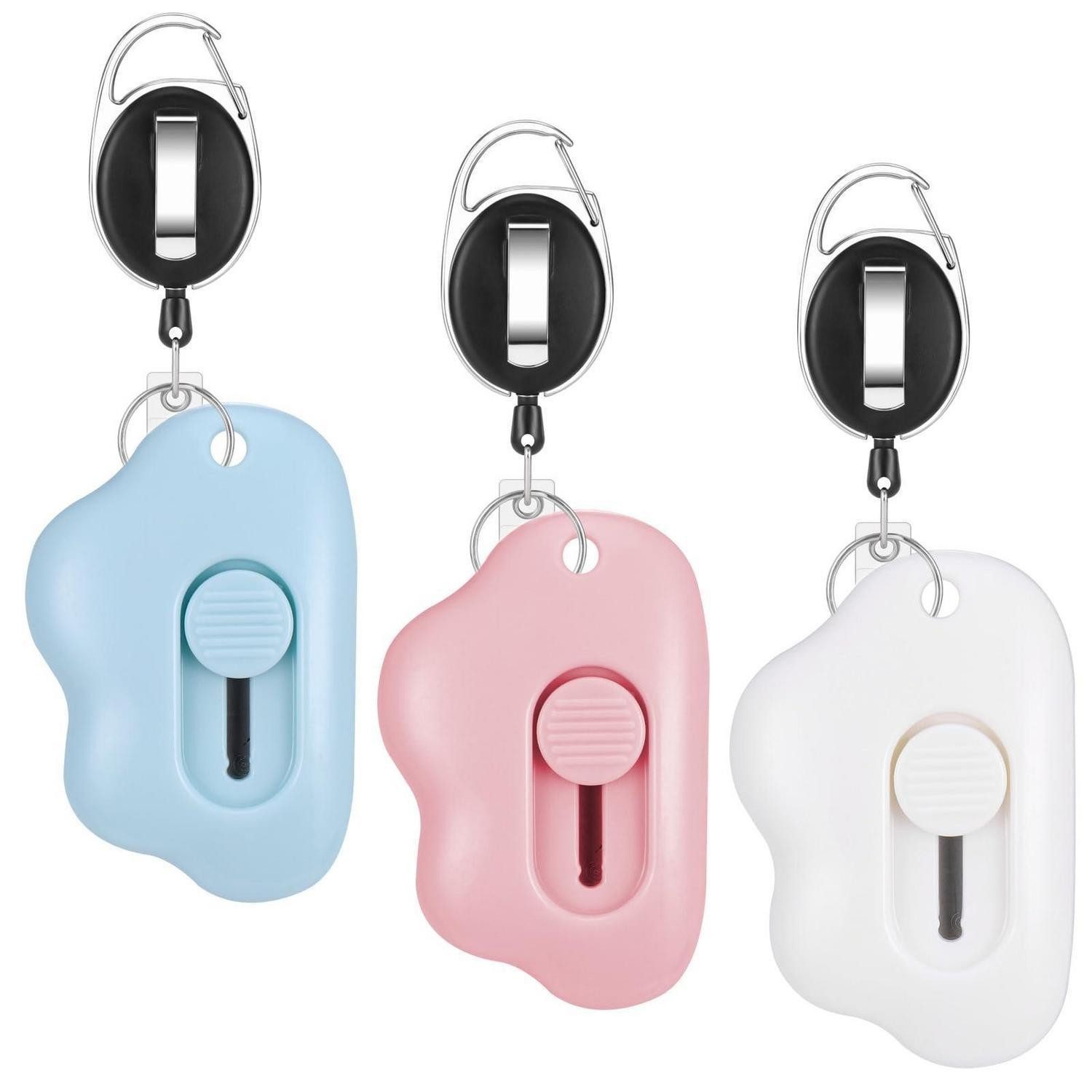 LuxusKollektion Cuttermesser Mini Cuttermesser mit Schlüsselanhänger 3 Stück