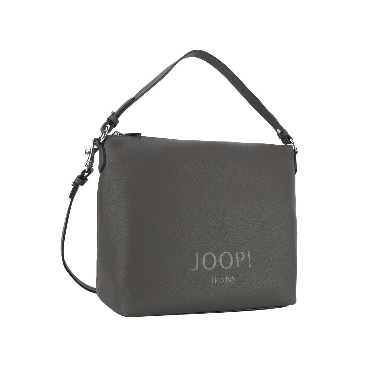 JOOP! Schultertasche Lettera 1.0 Dalia Hobo Lhz Damen Handtasche (1-tlg), Logoschriftzug auf der Vorderseite
