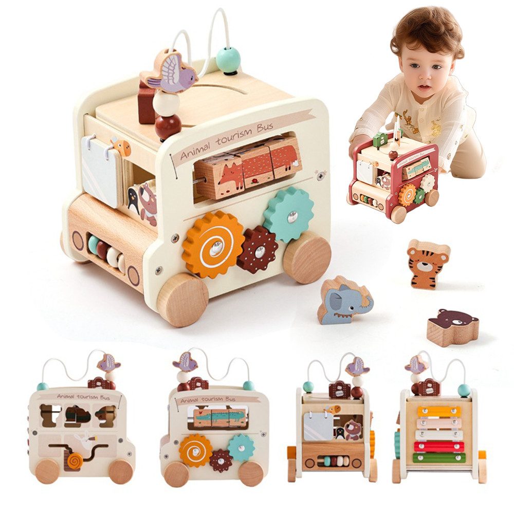 Coonoor Lernspielzeug 5-in-1 Kinder Bus Baustein günstig online kaufen