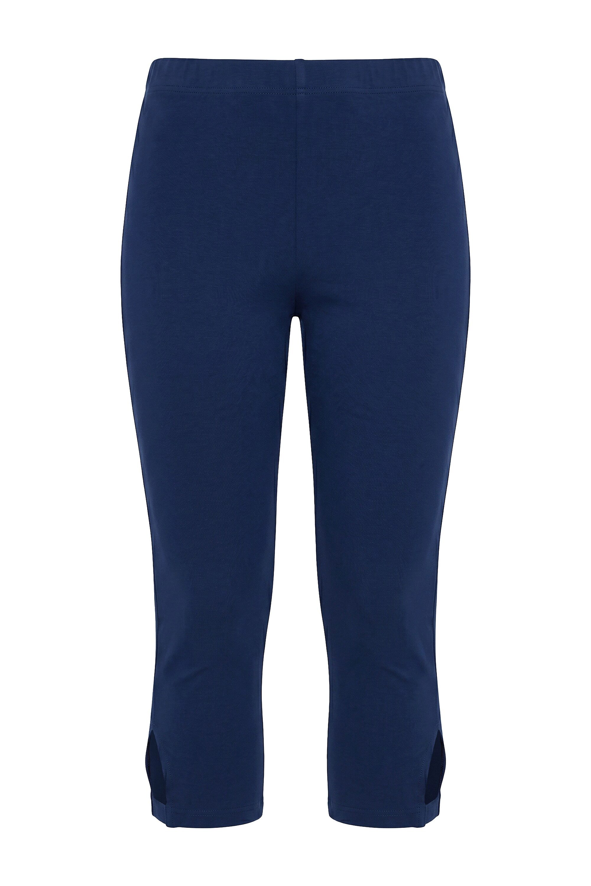 Leggings Capri-Leggings schmale Passform Elastikbund