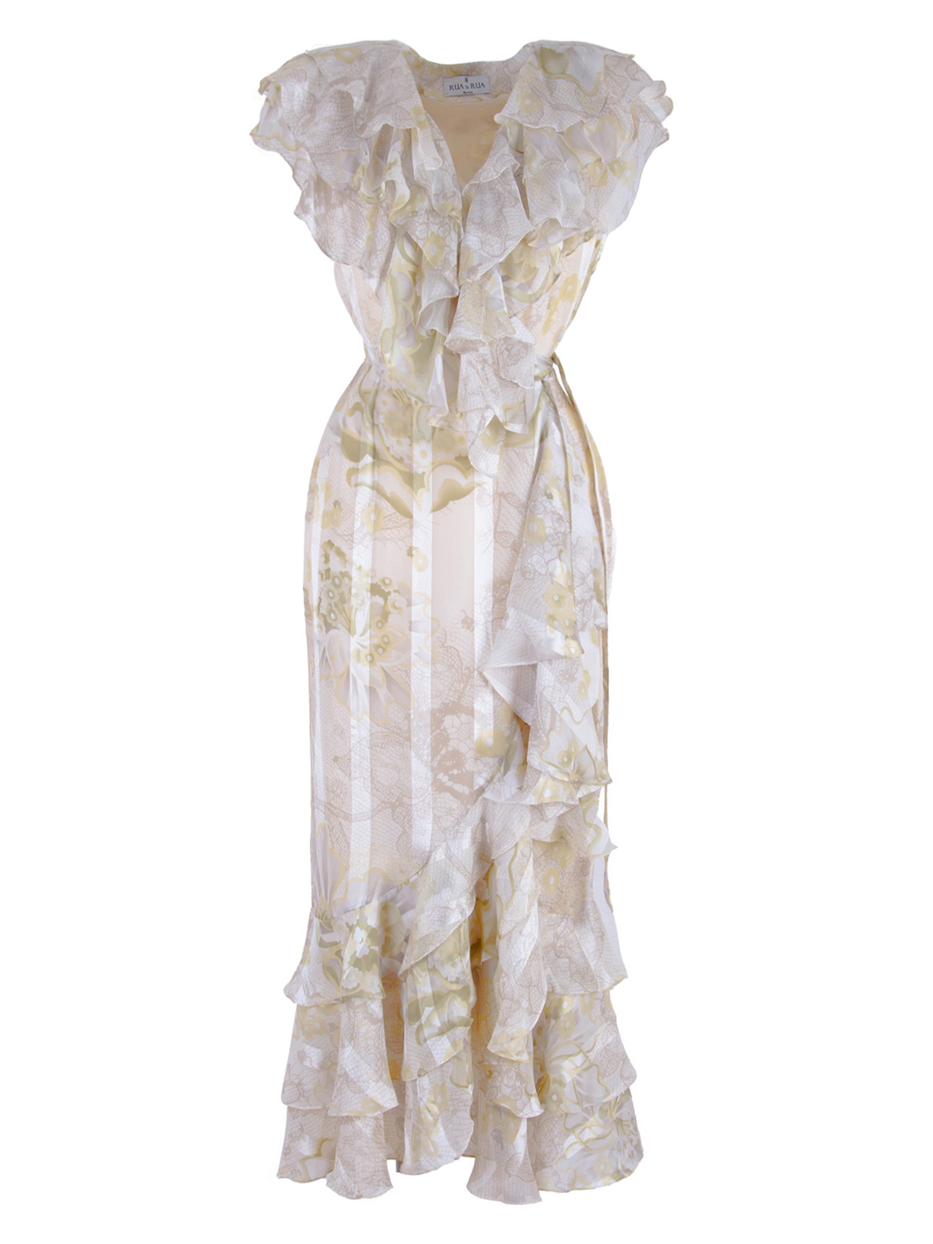 RUA & RUA Wickelkleid aus Seide Kleid mit Floralem Print