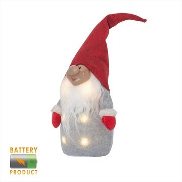 STAR TRADING LED Dekolicht Joylight, Star Trading Weihnachtswichtel Joylight, LED Zwerg, rot, 40cm