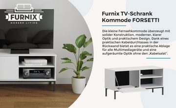 Furnix TV-Schrank Kommode FORSETTI RTV1D Fernsehschrank mit Klapptür, offene Regale B100 x H50 x T41 cm