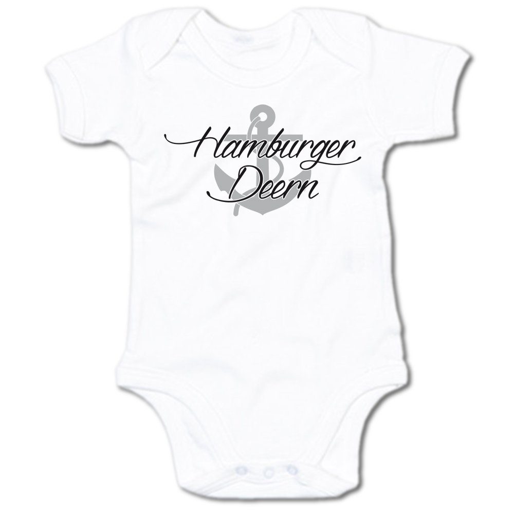 G-graphics Kurzarmbody Hamburger Deern Baby Body mit Spruch / Motiv / Aufdruck • als Geschenk