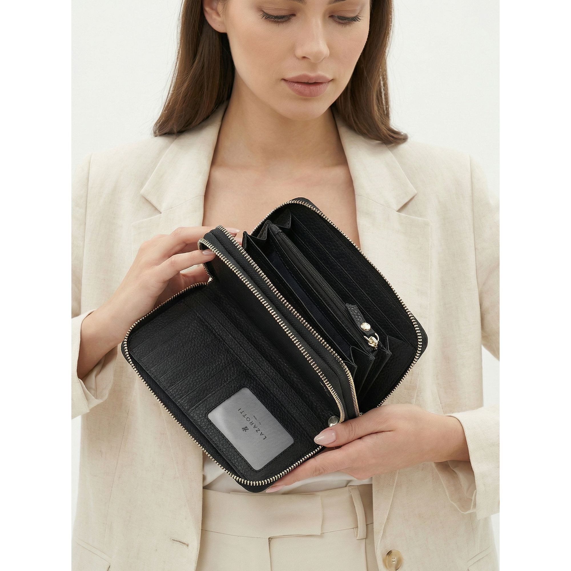 Lazarotti Geldbörse Bologna Leather, Leder