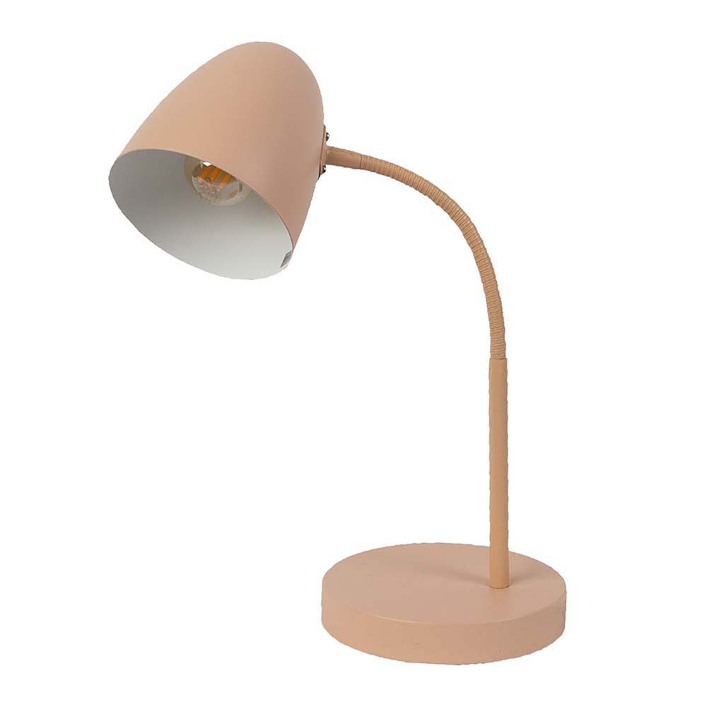 NOWA Schreibtischlampe, Leuchtmittel nicht inklusive, Tischlampe Schreibtischleuchte Nachttischlampe champagner Spot